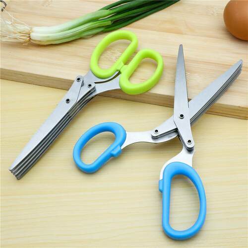 Multifunctional Sharp Stainless Steel Three-Layer Scissors f