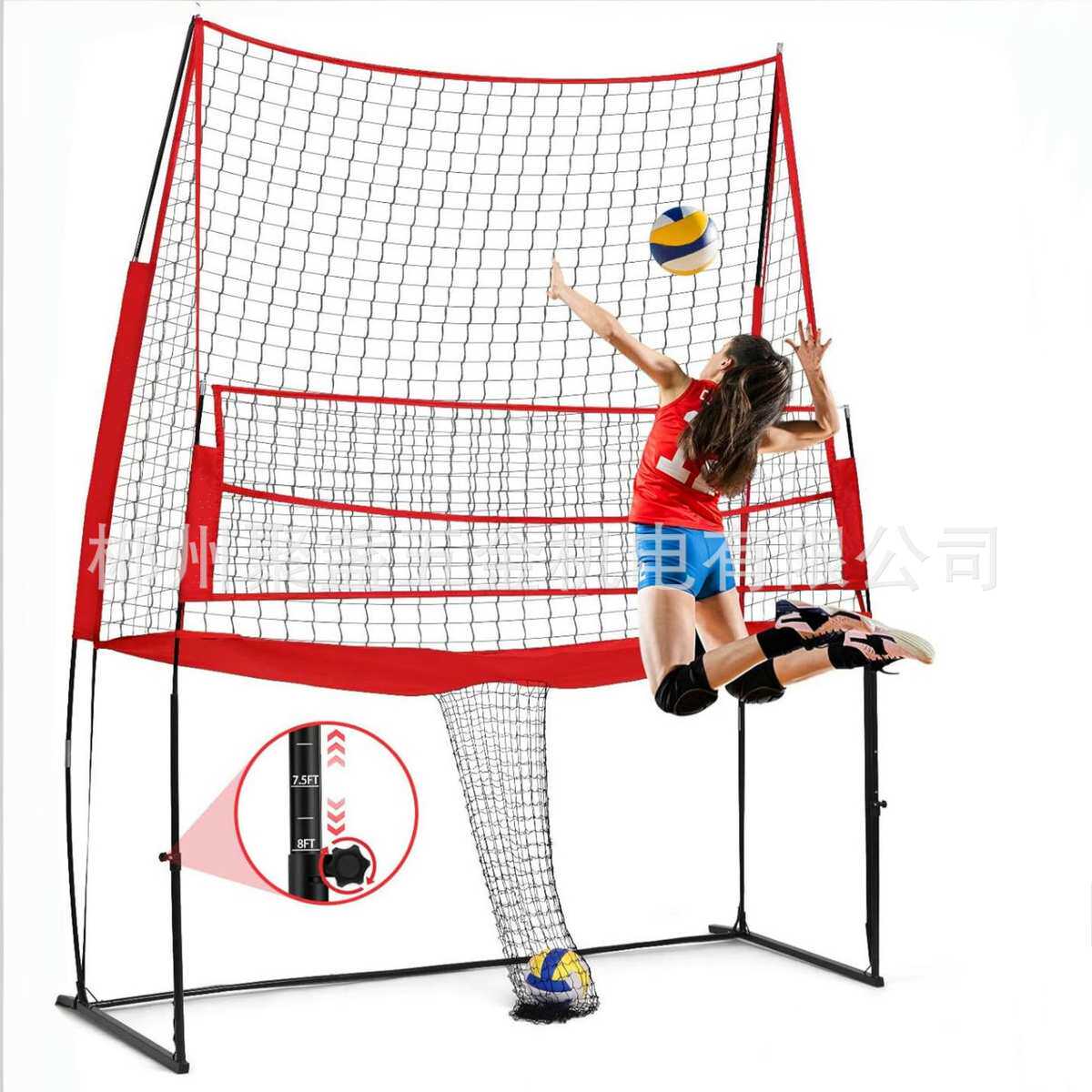 便携式排球练习网11*8尺单人训练网可调节高度多功能排球练习网,运动/瑜伽/健身/球迷用品,排球,淘宝优惠券,粉丝福利购,淘宝优惠卷