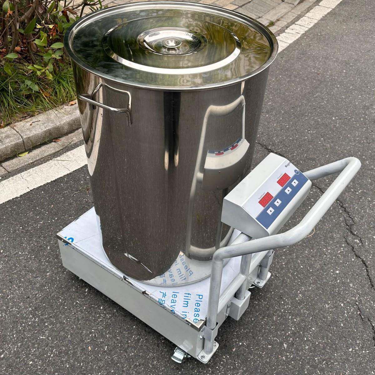 大容量磁力搅拌器不锈钢台面食品涂料搅拌器便捷推车式磁力搅拌器