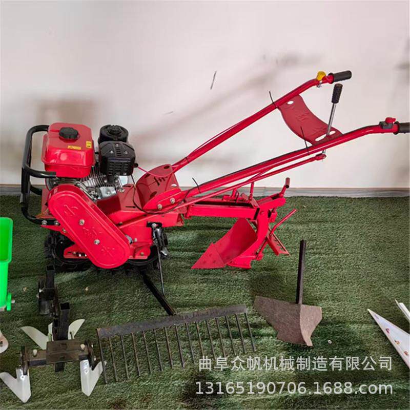 减震版链轨微耕机家用小型耕地机翻地机多功能开沟施肥播种犁地机