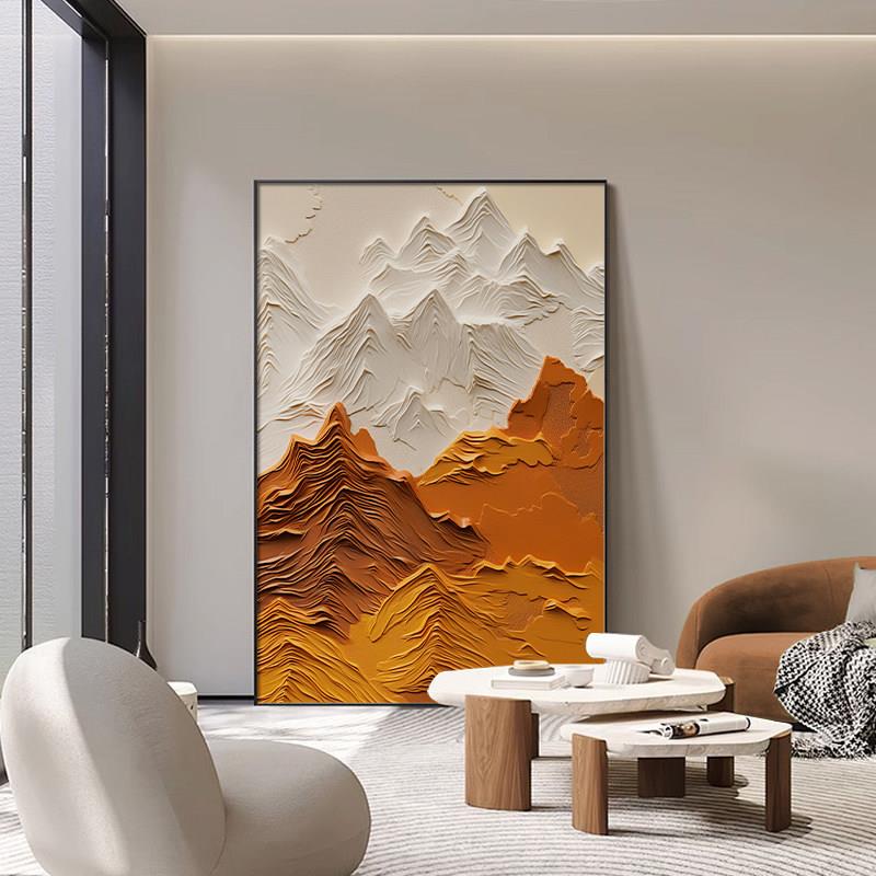 客厅沙发背景墙装饰画2026新款轻奢高级感靠山图山水画挂画玄关画