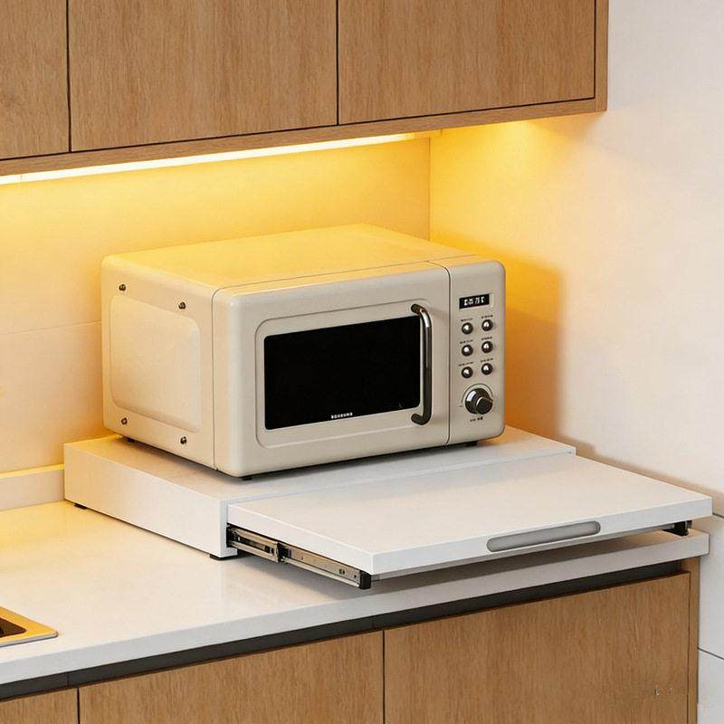 微波炉底部置物架厨房烤箱电饭煲抽拉备菜神器抽屉推拉配菜盘,厨房/烹饪用具,抹布架/厨房清洁收纳架,淘宝优惠券,粉丝福利购,淘宝优惠卷