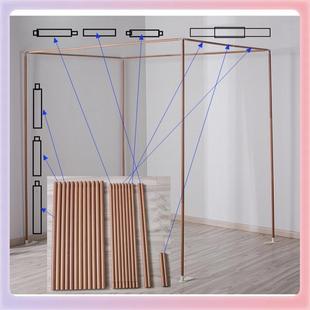 TUF4支持定制单独 蚊帐支架家用四方形杆子加粗厚落地铝合金管