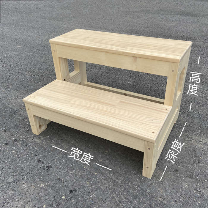阶登高阶窗台活动梯子阳台3实木家用踏步楼梯小双梯层脚踏13y2步