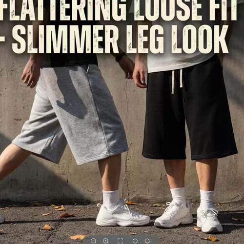 Shorts Pants Loose Summer 3-Pack Street-Style Drawstring