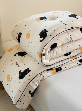 205软秋冬针织棉母婴2大豆维春秋冬被可机洗柔亲肤被子a纤类NBZ被