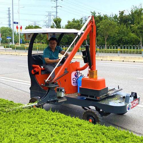 驾驶式电动绿篱修剪机公路绿化隔离带灌木空树枝自动避障割草车