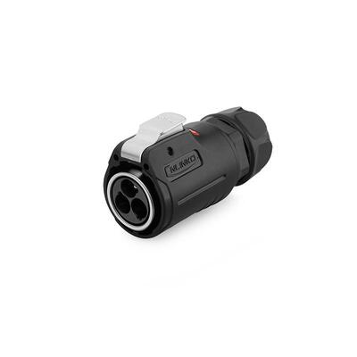 凌科LP24焊接2 3 4 10 12 19 24芯对接防水航空插头连接器