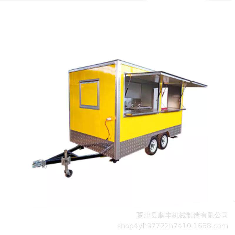 复古餐车 小吃车多种功能电动四轮仿古移动餐车 早餐摆摊奶茶车