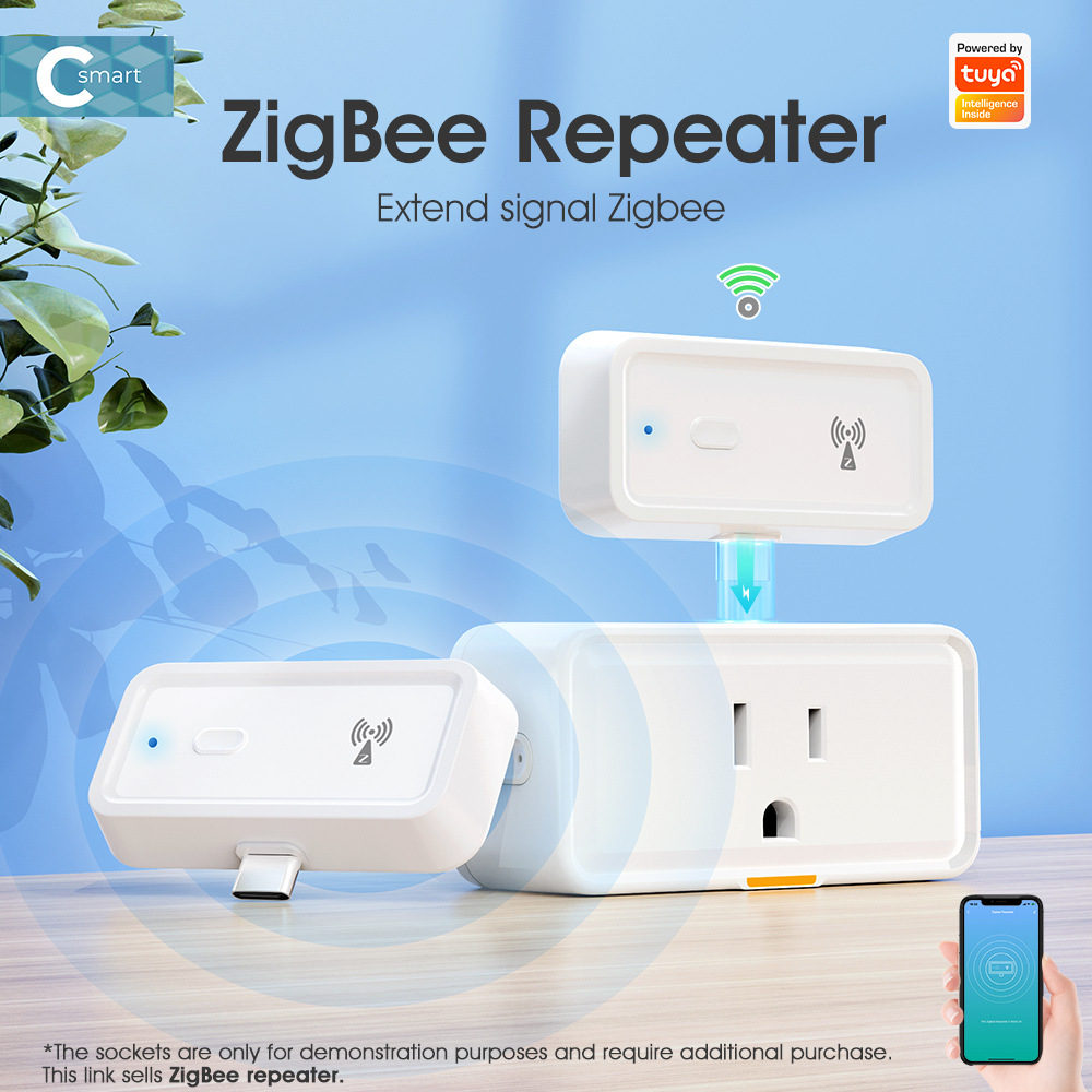涂鸦zigbee中继器新款全屋网络覆盖信号增强放大器家用无线穿墙