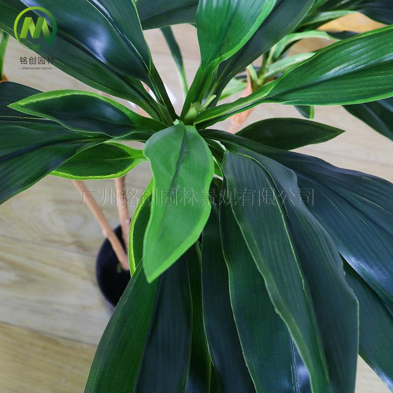 大型绿植仿真天鹅绒 高端巴西铁假植物盆栽 室内落地带盆仿真绿植