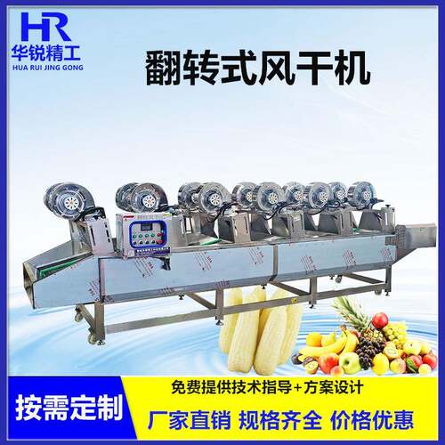 不锈钢脱水风干机多功能果蔬翻转风干设备软包装果汁快速风干线