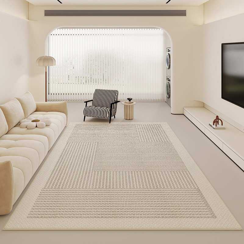 奶油风客厅简约地毯法式侘寂风沙发茶几毯暖色系书房卧室床边地垫,居家布艺,地毯,淘宝优惠券,粉丝福利购,淘宝优惠卷