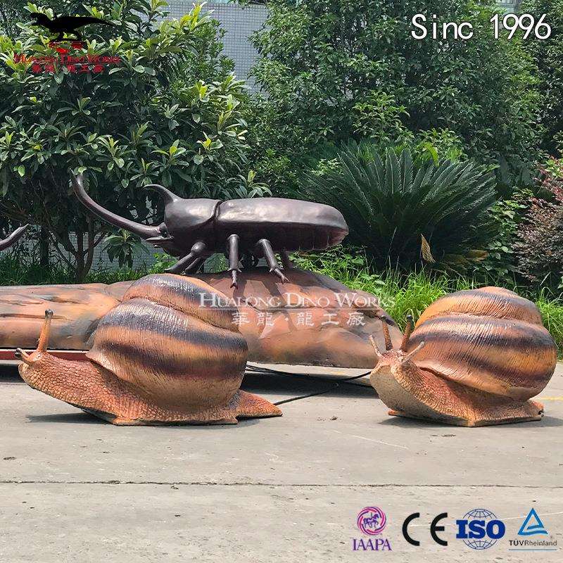 仿真电动昆虫 蜗牛 森林主题夜游产品 自贡源头厂家 恐龙工厂