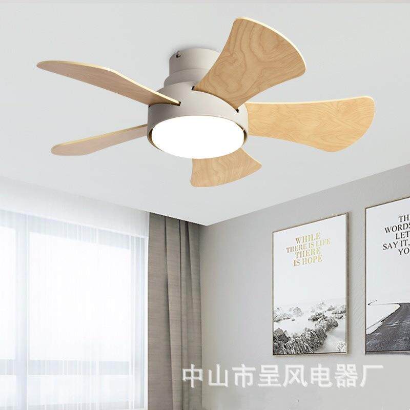 吸顶风扇灯吊扇带灯北欧家用儿童房客厅卧室32寸中山工厂跨境110V