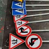 公路警示牌道路交通批发标牌反光定制厂家直销铭牌路牌标志牌铝板