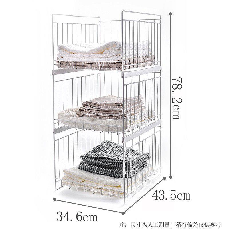 衣服收纳拉篮内部置物架内置家庭衣柜里的隔层抽拉式收纳箱