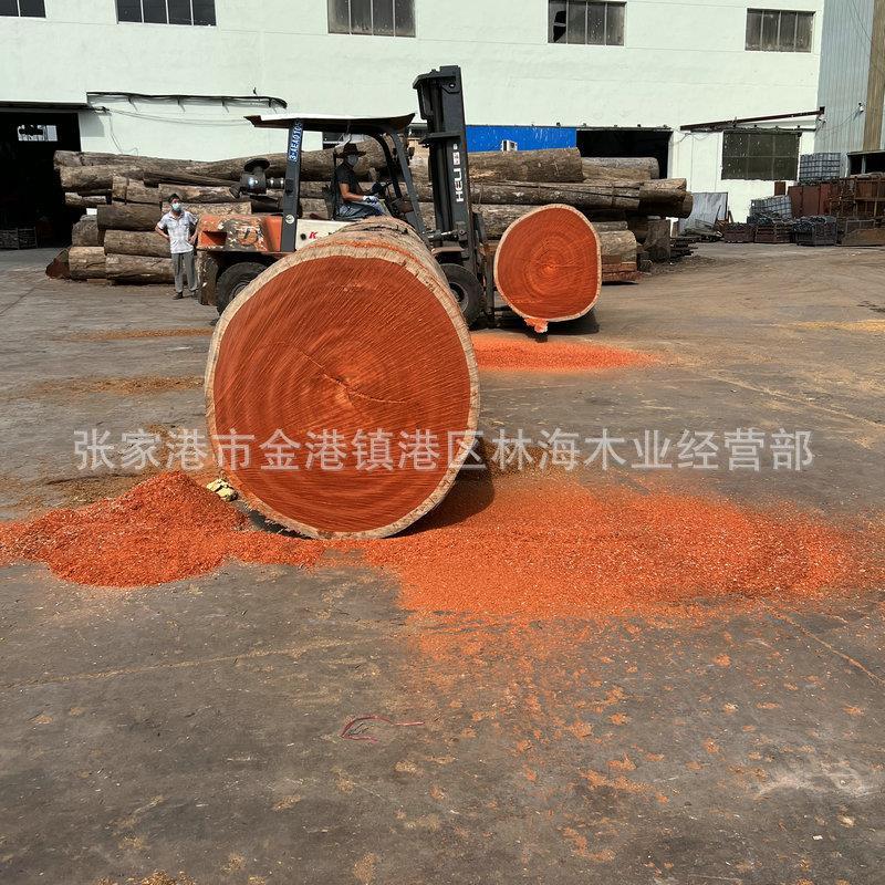 园林景观红花梨原木板材非洲进口建筑工程用材红花梨实木工地木方