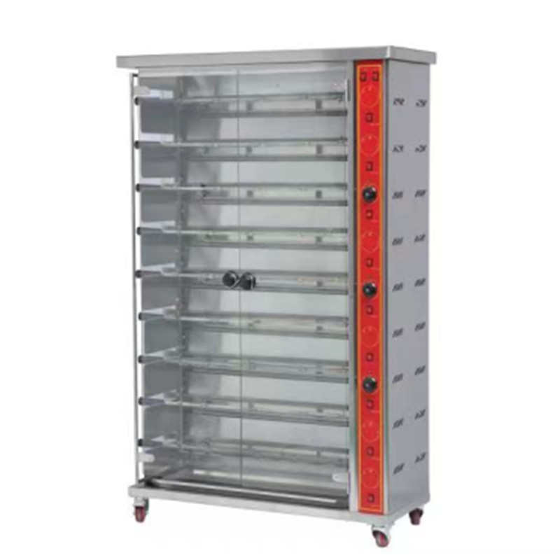 3烤鸭不锈钢厂家直销炉9燃气棍商用烤鸡旋转棍千麦电热棍6炉