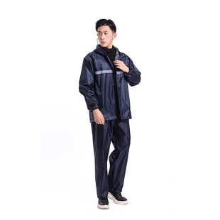 环卫清洁工人雨衣雨裤 分体值班户外雨衣骑行雨衣劳保反光雨衣 套装