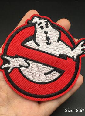 Red Ghost Heart Patches for Clothing Embroidered Iron On Bad