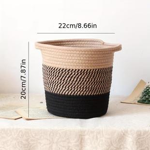 花盆外装饰套花盆外套遮丑遮丑套花盆外罩绳编鲜花小花盆创意插花