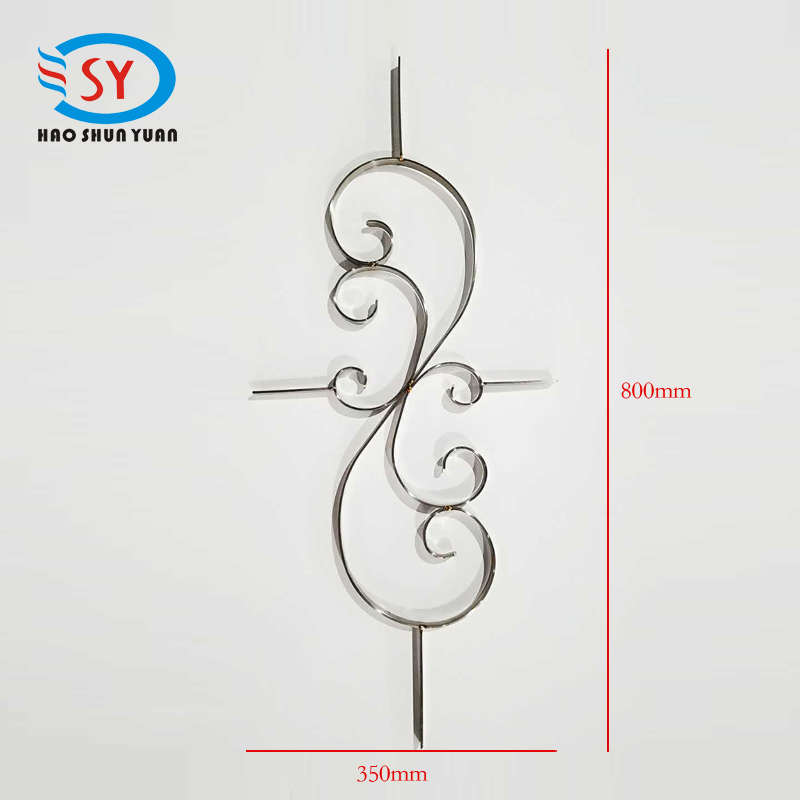 不锈钢欧式装饰配件窗花防盗网大门栏杆围栏楼梯扁钢304/201花件