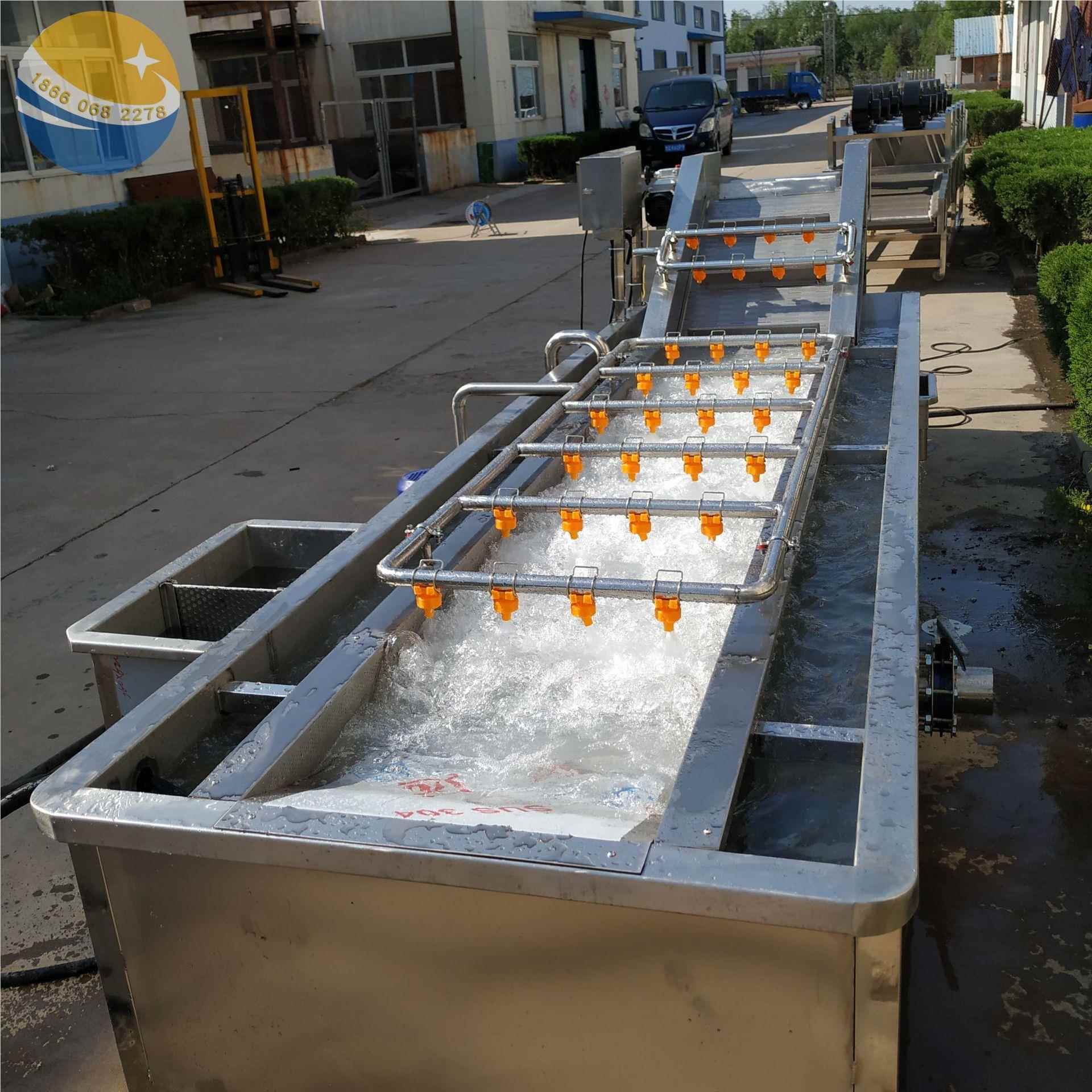 高水冰率挂带鱼块冰衣机 速虾冻YB-gbj60丸子自动包冰机流线 皮皮