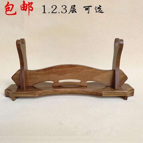 剑架鸡翅实木1.2.3层宝剑摆放架萧架笛子架剑托 托剑座兵器架刀剑