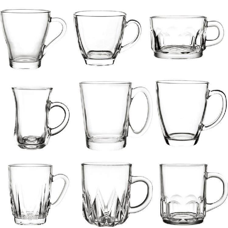 /玻璃把手杯/咖啡花茶杯/多功能小容积杯子/把手酒杯/KTV酒店