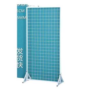 铁艺网格置物架立式 落地挂墙收纳网架移动展会幼儿园饰品展示架子