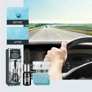 Homonth Windshield Care Kit - Special Adhesive Liquid for Re