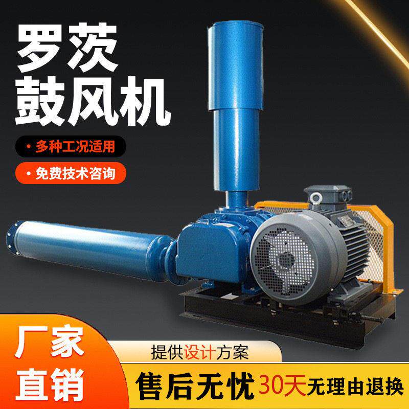 罗茨鼓风机200双油箱三叶罗茨风机污水处理鱼塘氧气力输送风机