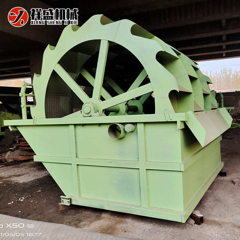 大型洗砂机生产线轮斗式全自动水轮全套筛沙机洗石洗沙分离设备