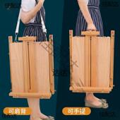 油写生画箱套装 带油画架28抽屉画拉杆专用写生收纳 质木手提式