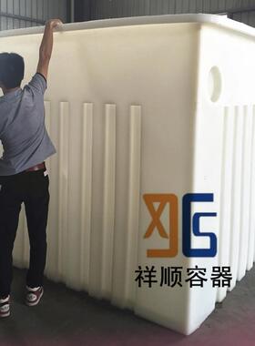 K-8000L敞口方形桶8吨塑料方桶8000升化工塑料桶废液囤积pe箱