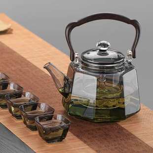 玻璃茶壶 大容量电陶炉茶具家用蒸煮一体泡茶壶 新款 高硼硅煮茶壶
