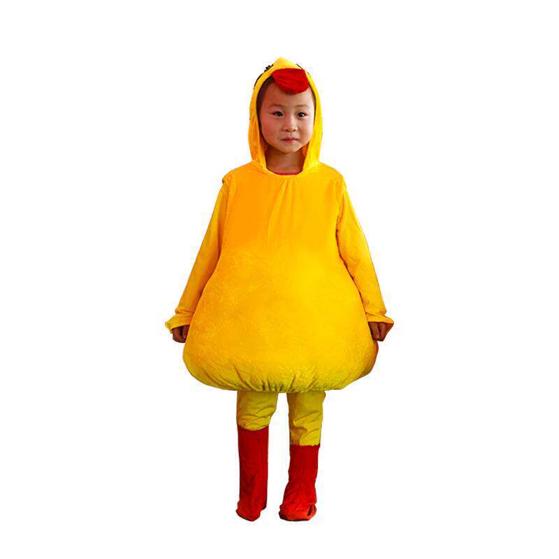 新款儿童小黄鸭动物演出服小鸭子舞台服幼儿加油鸭小鸡纱裙服装
