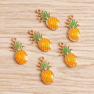 10pcs/lot Cute Enamel Charms for Earrings Pendants Necklace