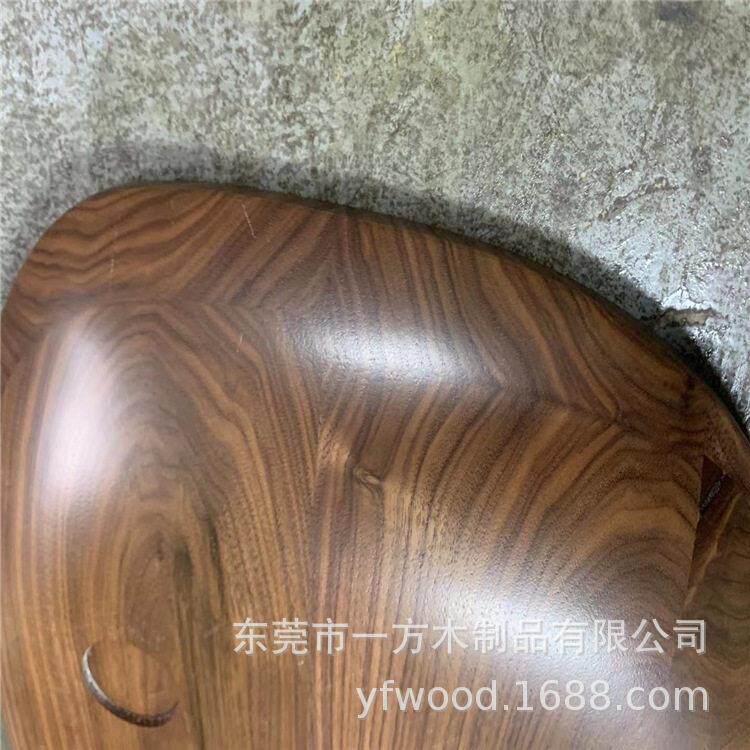 北美黑胡桃木弯板椅子座垫公居家餐厅木櫈现简约