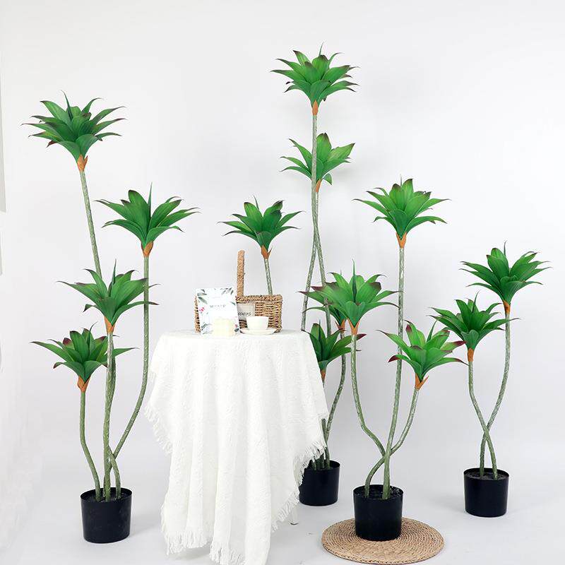 北欧室内大型仿真绿植睡莲假植物盆栽客厅落地橱窗造景装饰摆件树