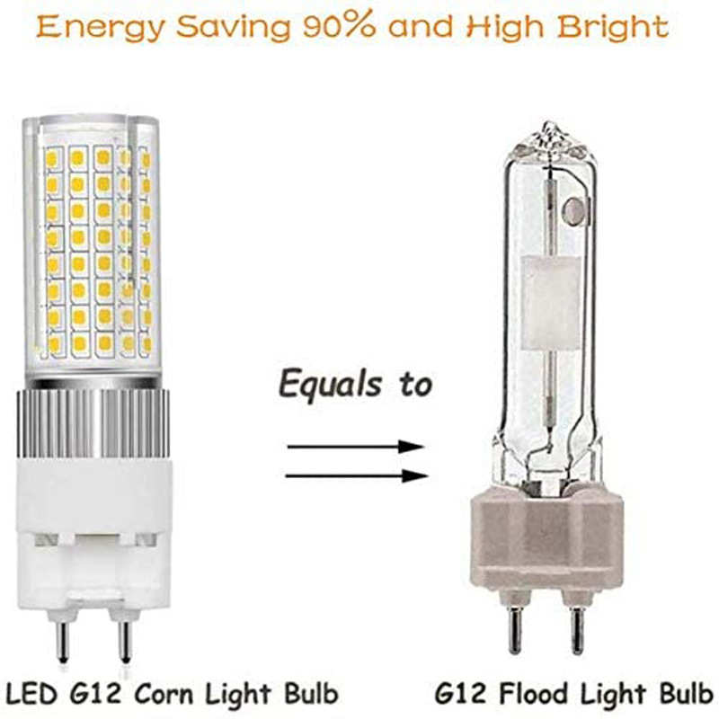 宽压100-277V led g12玉米灯 12W 120颗2835灯珠 CDM-T 120W 带罩