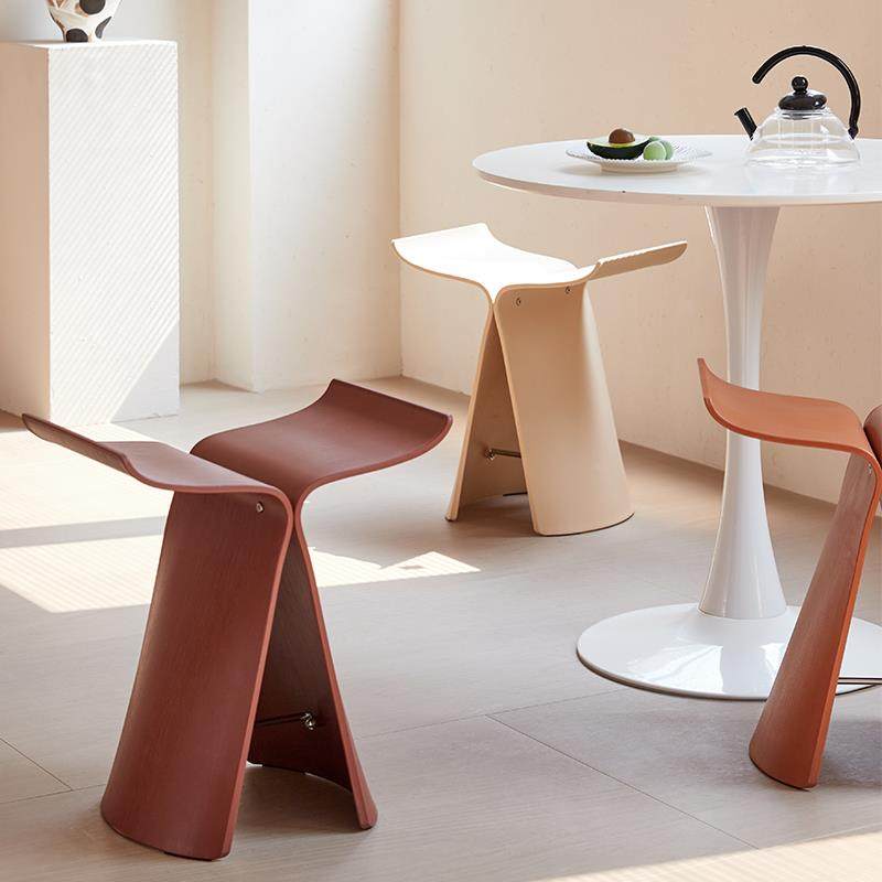 家用小凳子客厅矮凳换鞋现代简约梳妆凳网红创意亚克力蝴蝶凳,住宅家具,梳妆凳,淘宝优惠券,粉丝福利购,淘宝优惠卷