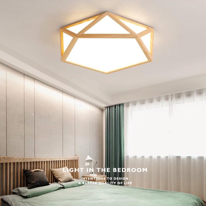 北欧led简约现代变色温馨浪漫客卧灯具主卧室灯儿童顶灯吸顶灯