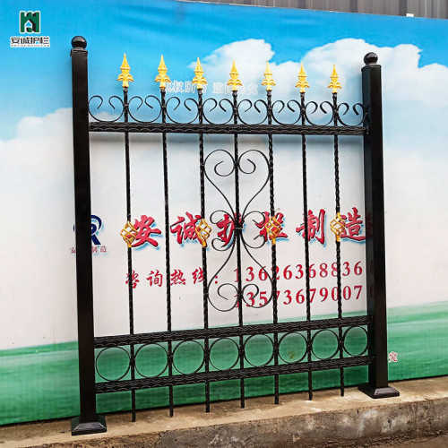 隔离栅栏艺铁艺铁批发工厂庭院钢筋围栏厂家小区围墙护栏实心