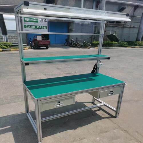 铝型材工作台防静电工厂车间流水线工位多功能单边双边操作桌子