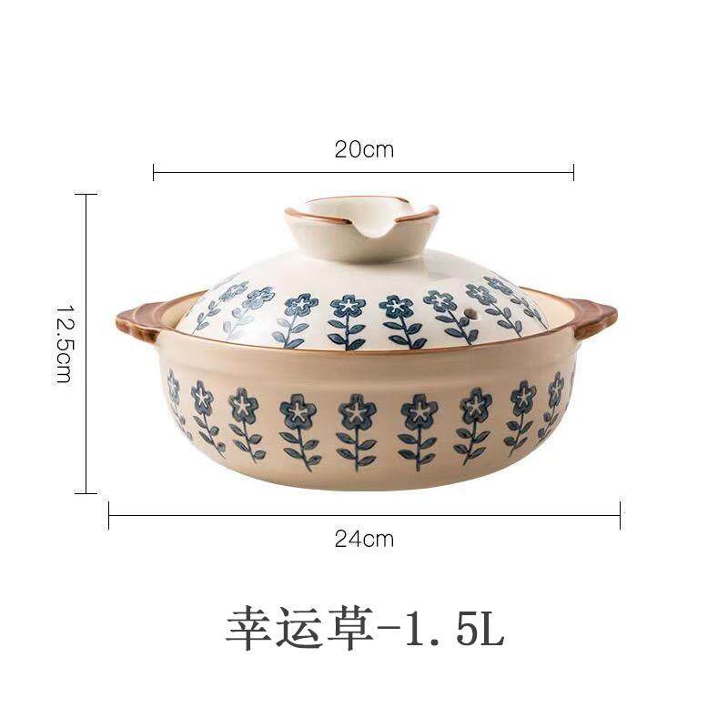 正品朱砂记陶瓷砂锅煲汤家用燃耐高温干烧不裂气炖式万古烧小日沙