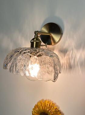 现代简约黄壁灯卧室床头衣灯卫意生间帽间背铜uo6945景墙镜前创玻