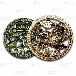 圆形茶盘漏水片排水铜管茶台下水滤片出水口过滤铜片茶具茶盘配件