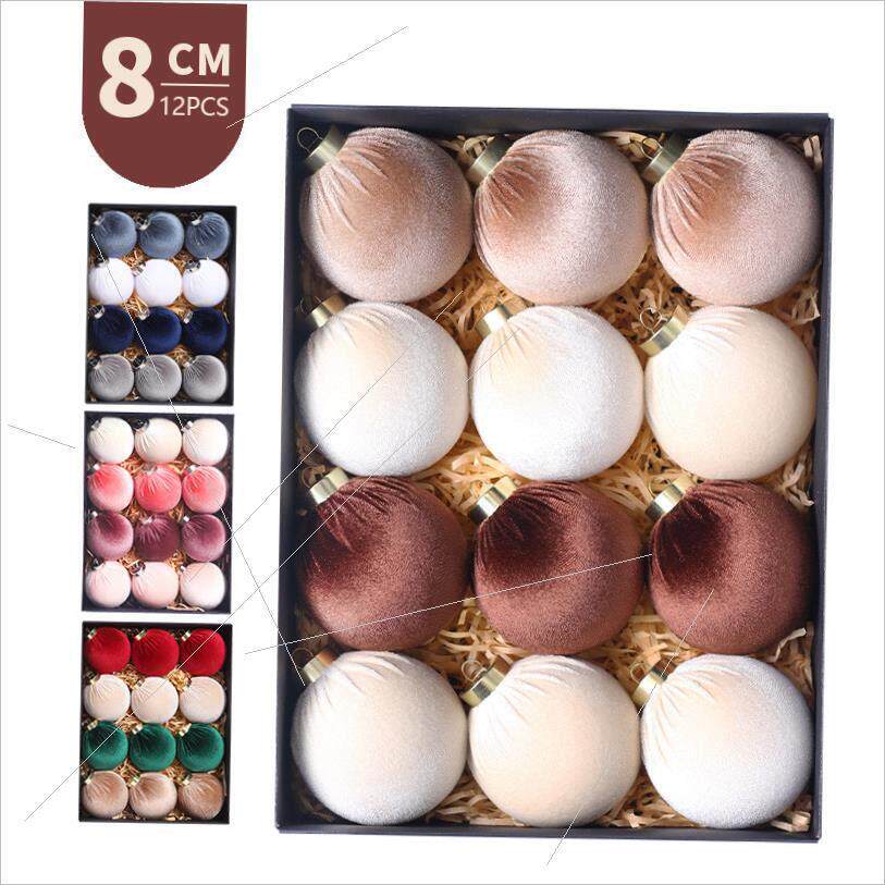 8cm/12 cloth-wrapped Christmas gift bag pendants